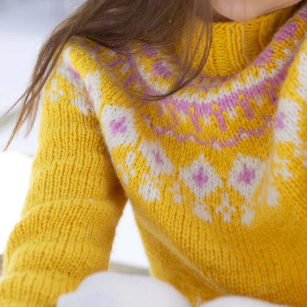 Sandnes Garn Pattern Jacquard Osterpullover Grynet Strickanleitung - Sandnes Garn (PDF) Lieblingsgarn