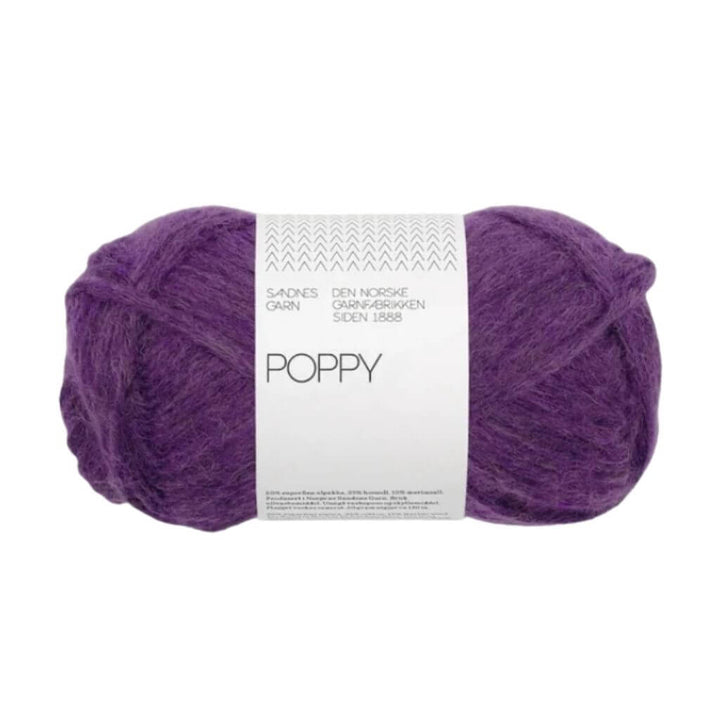 Sandnes Garn Poppy, Farbe 5040 dark plum – Alpaka, Baumwolle und Merino bei Lieblingsgarn