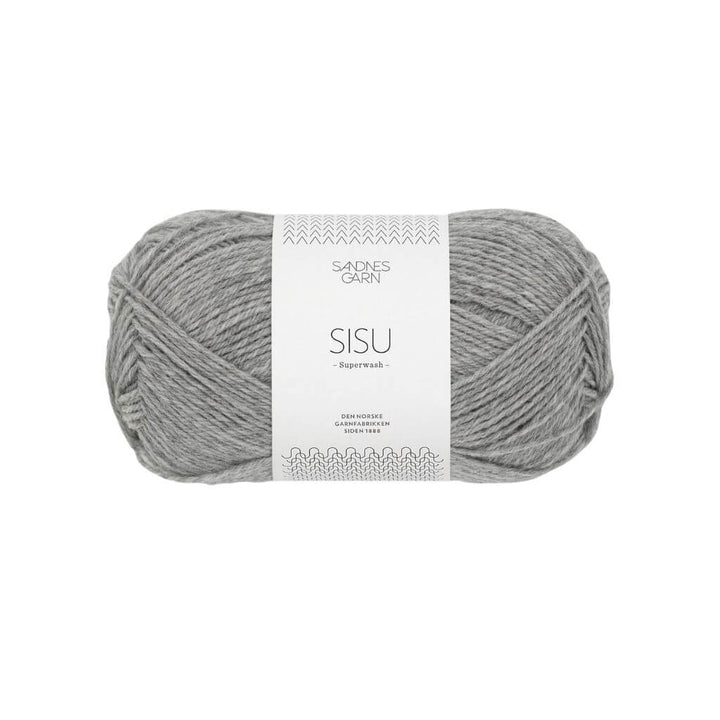 Sandnes Garn 1042 - Gråmelert Sandnes Garn Sisu 50 g - Sockenwolle Superwash Lieblingsgarn