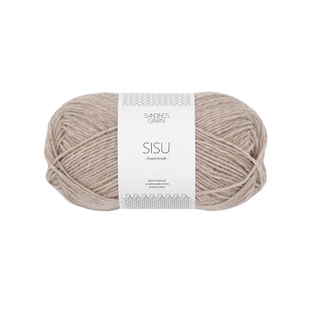 Sandnes Garn 2650 - Lys Beigemelert Sandnes Garn Sisu 50 g - Sockenwolle Superwash Lieblingsgarn