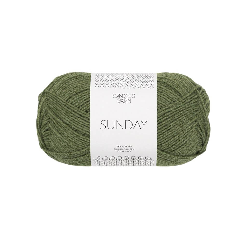 Sandnes Garn Sunday - 50g 9062 - Olivengrønn Lieblingsgarn