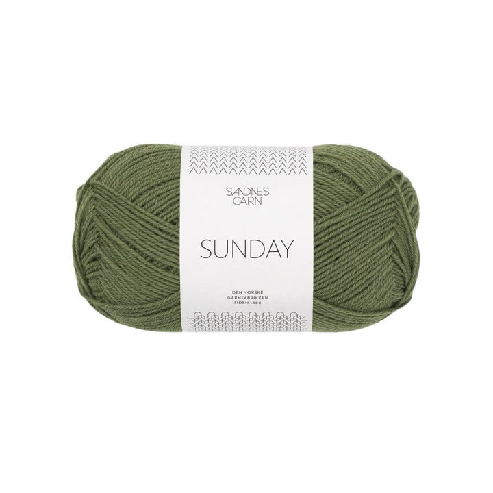 Sandnes Garn Sunday - 50g 9062 - Olivengrønn Lieblingsgarn