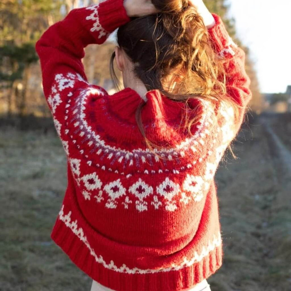 Sandnes Garn Weihnachtlicher Damen Pullover Strickanleitung - Sandnes Garn (PDF) Lieblingsgarn