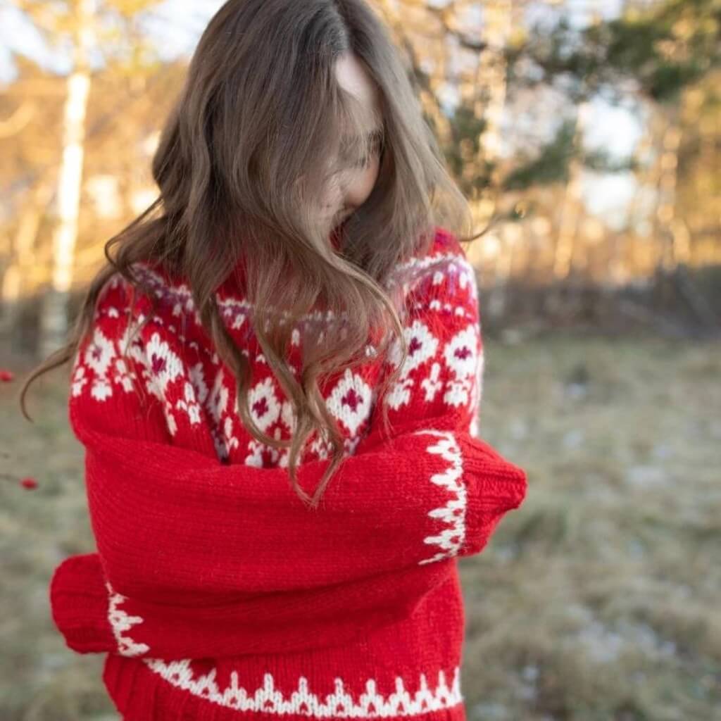 Sandnes Garn Pattern Weihnachtlicher Damen Pullover Strickanleitung - Sandnes Garn (PDF) Lieblingsgarn