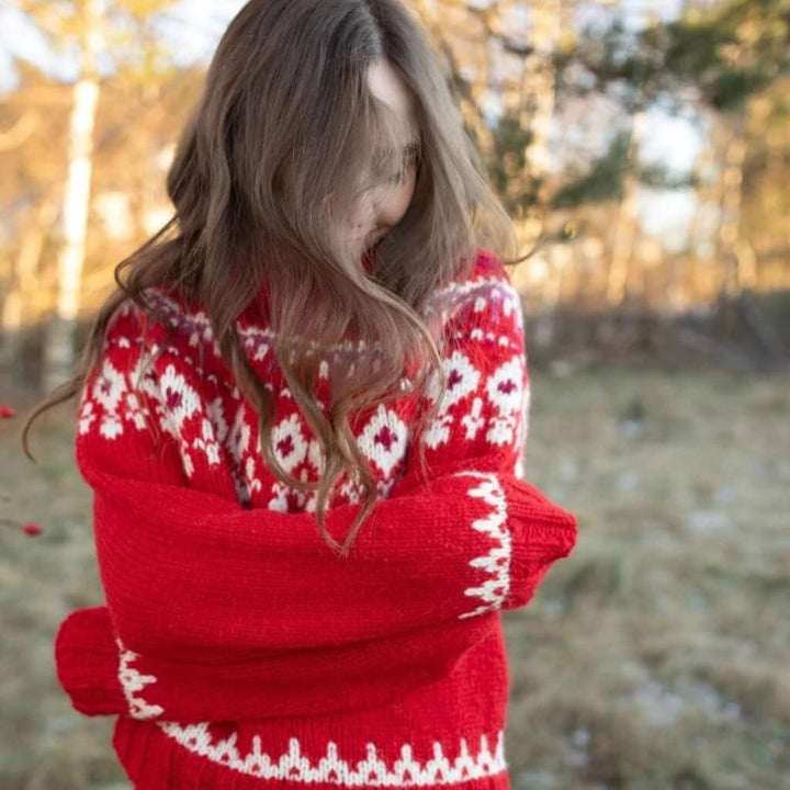 Sandnes Garn Weihnachtlicher Damen Pullover Strickanleitung - Sandnes Garn (PDF) Lieblingsgarn