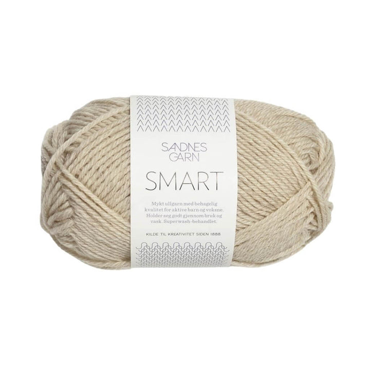 Sandnes Garn Smart - 50g 2641 - Natur melert Lieblingsgarn