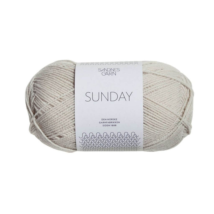 Sandnes Garn Sunday - 50g 1015 - Kitt Lieblingsgarn