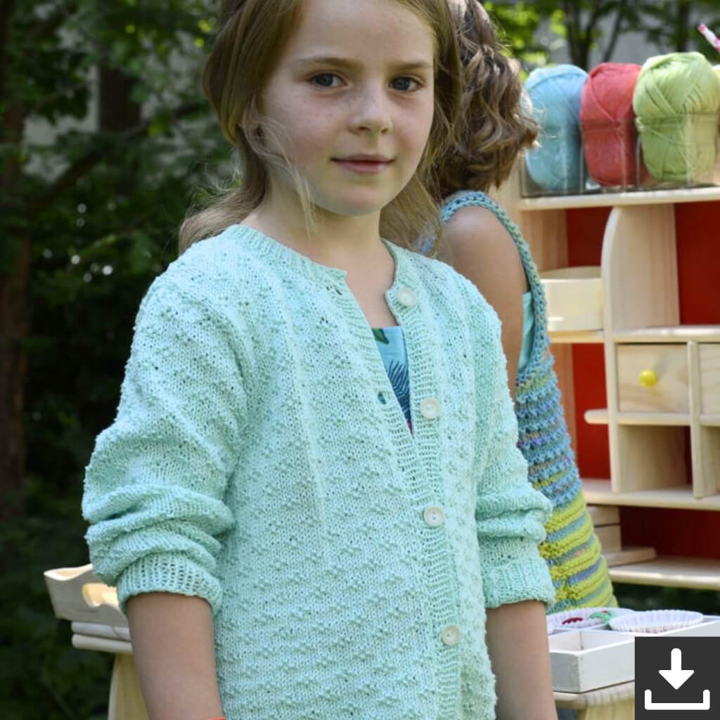 Schachenmayr Mädchen-Jacke Strickset - Schachenmayr (PDF) Lieblingsgarn
