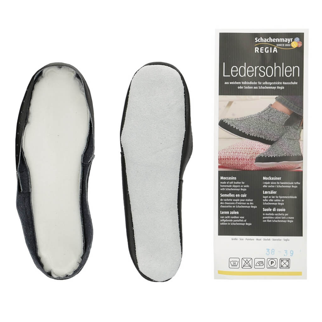 Schachenmayr Regia Hüttenschuhsohlen - Ledersohlen