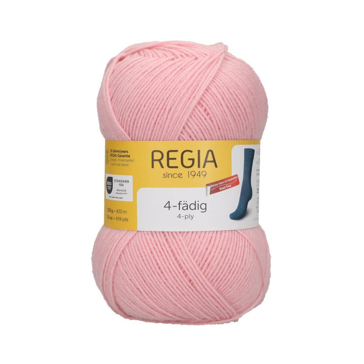 Schachenmayr Regia Uni 4-Fädig 50 Gramm, Farbe 1062 Baby Pink – Schurwolle und Synthetik bei Lieblingsgarn