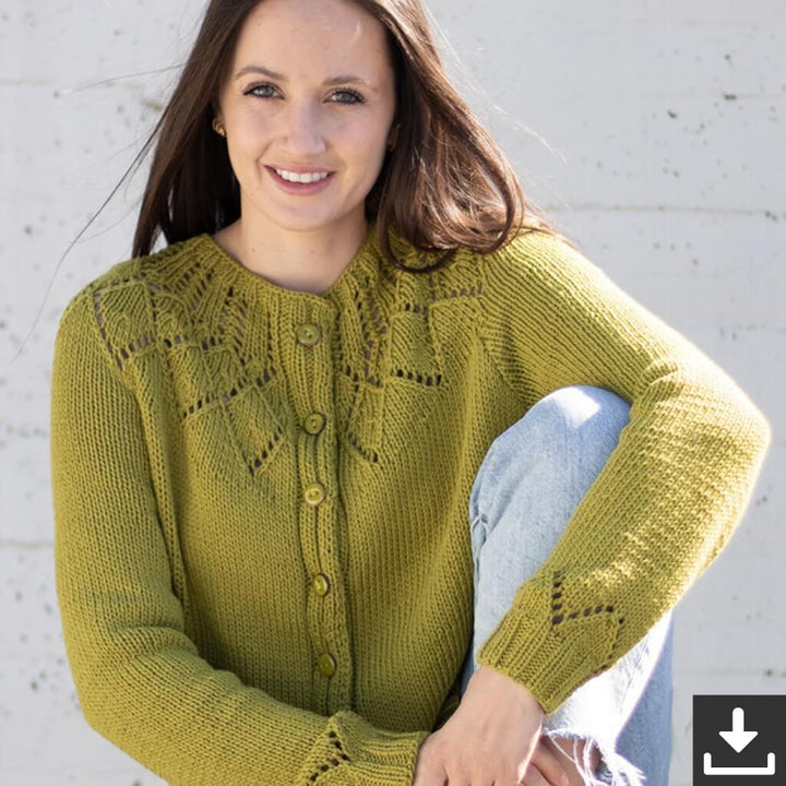 Schachenmayr Pattern Damen Rundpassenjacke Strickset - Schachenmayr (PDF) Lieblingsgarn