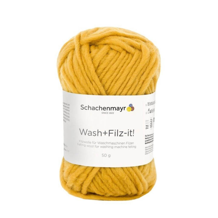 Schachenmayr 43 - Mustard Schachenmayr Wash+Filz-it! Filzwolle 50g Lieblingsgarn