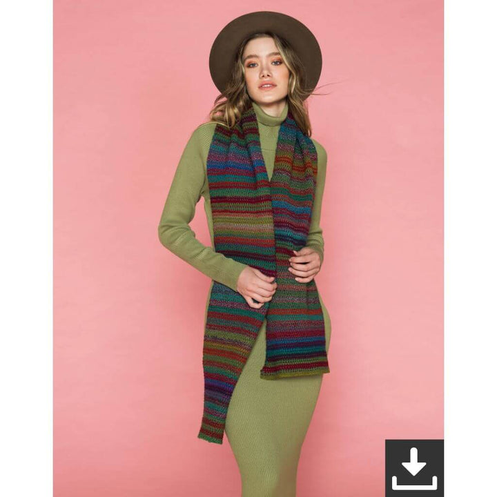 Schoppel Wolle Pattern Damen Schal Shishino Strickanleitung - Schoppel Wolle (PDF) Lieblingsgarn