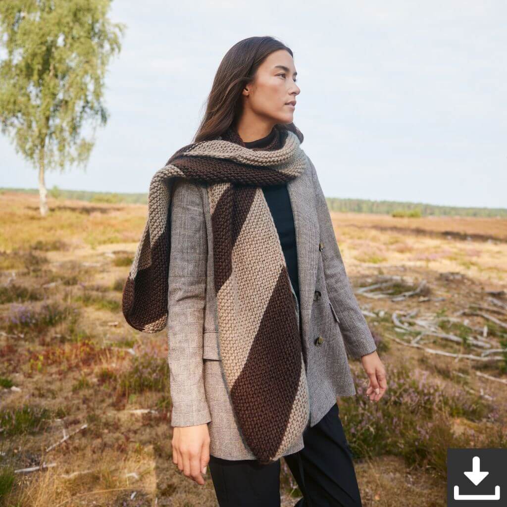 Lana Grossa Schal Strickset - Lana Grossa (PDF) Lieblingsgarn