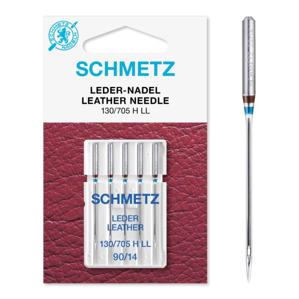 Schmetz 90 Schmetz Nähmaschinennadel Leder 130/705 H LL Lieblingsgarn