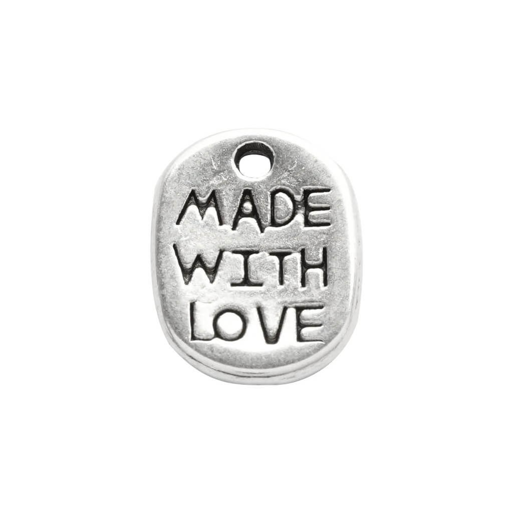 Creativ Company Creativ Company 10 Stk. Schmuckanhänger "Made with Love" Lieblingsgarn