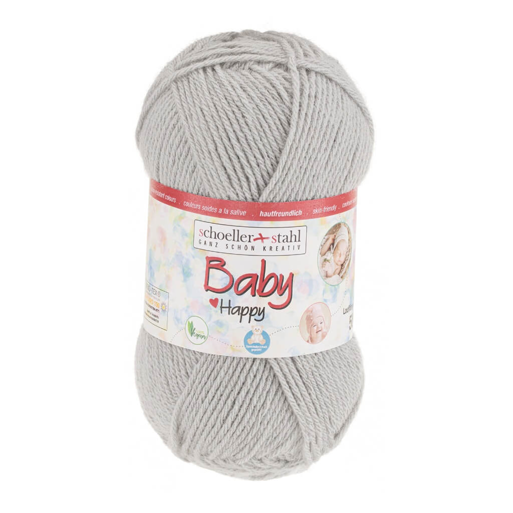 Schoeller + Stahl 7 - Hellgrau Schoeller+Stahl Baby Happy 50g Lieblingsgarn