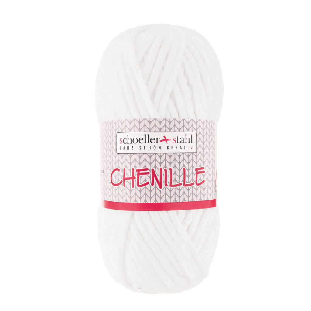 Schoeller + Stahl 01 - Weiss Schoeller + Stahl Chenille 100g Lieblingsgarn