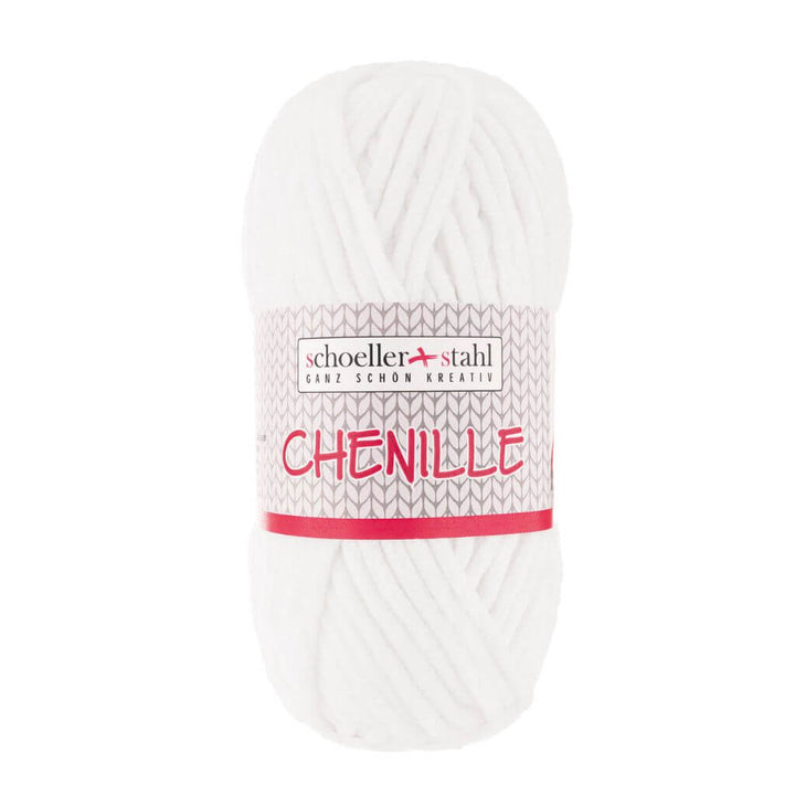 Schoeller + Stahl 01 - Weiss Schoeller + Stahl Chenille 100g Lieblingsgarn