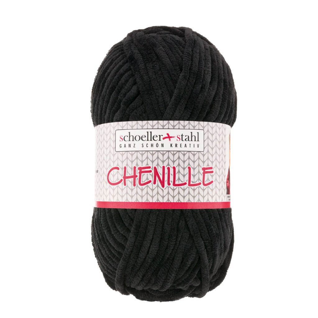 Schoeller + Stahl 15 - Schwarz Schoeller + Stahl Chenille 100g Lieblingsgarn