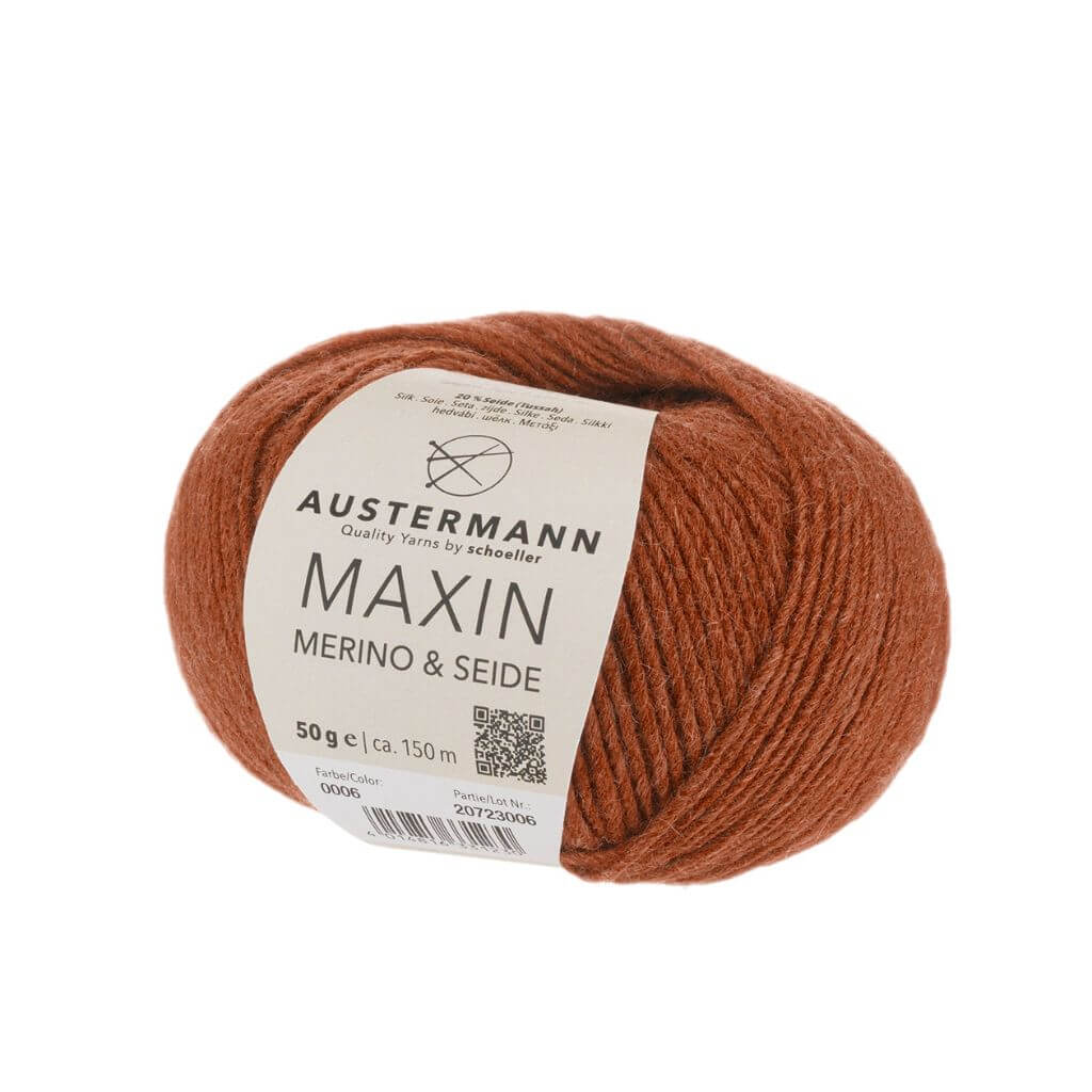 Austermann 06 - Zimt Austermann Maxin Marino &amp; Seide 50g Lieblingsgarn