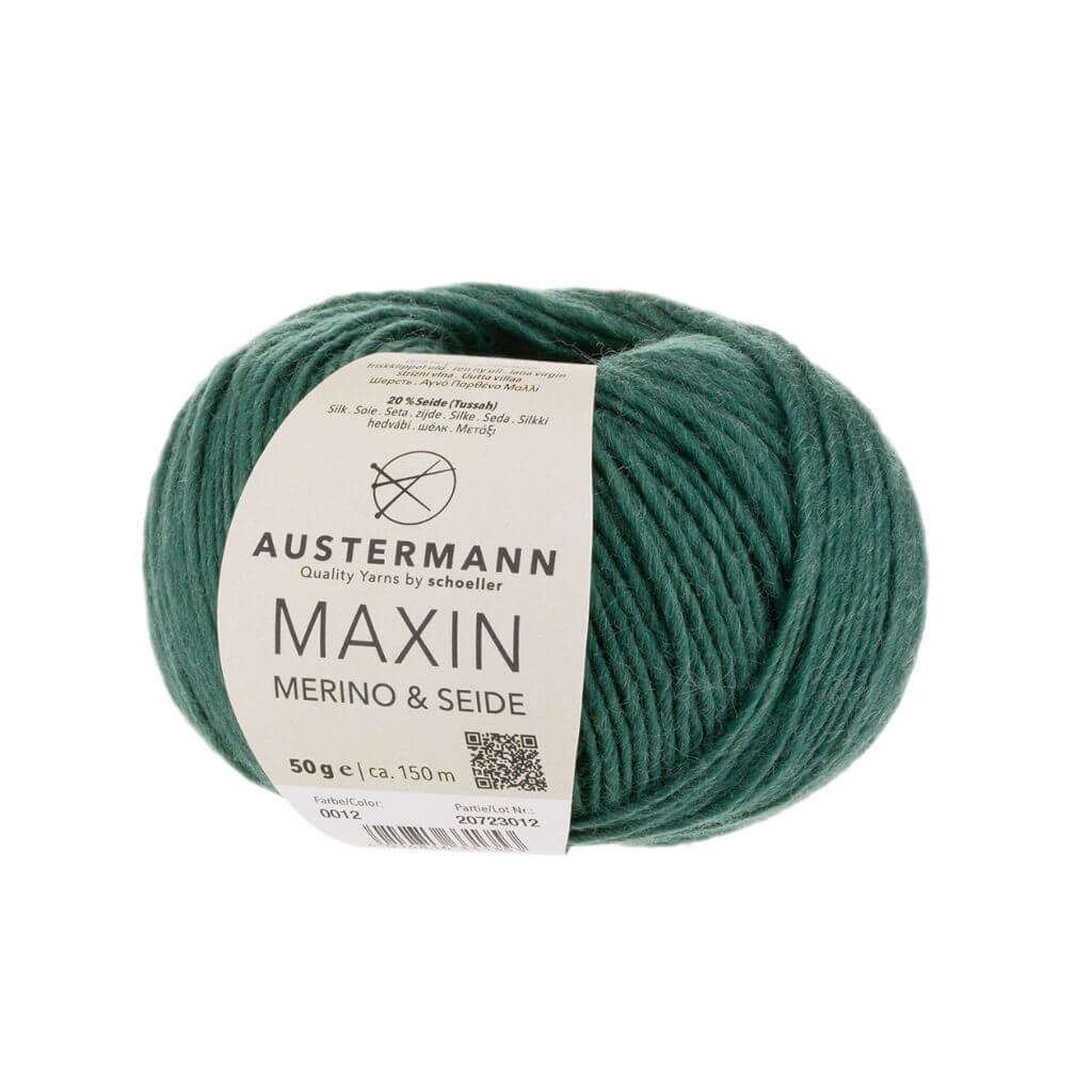 Austermann 12 - Tanne Austermann Maxin Marino &amp; Seide 50g Lieblingsgarn