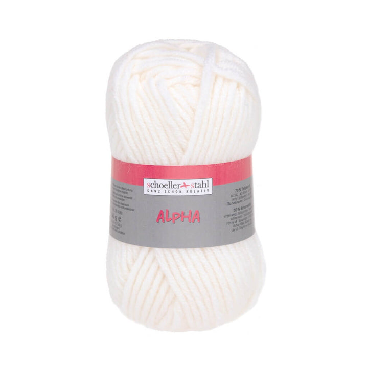 Schoeller + Stahl 1 - Weiss Schoeller+Stahl Alpha 50g Lieblingsgarn