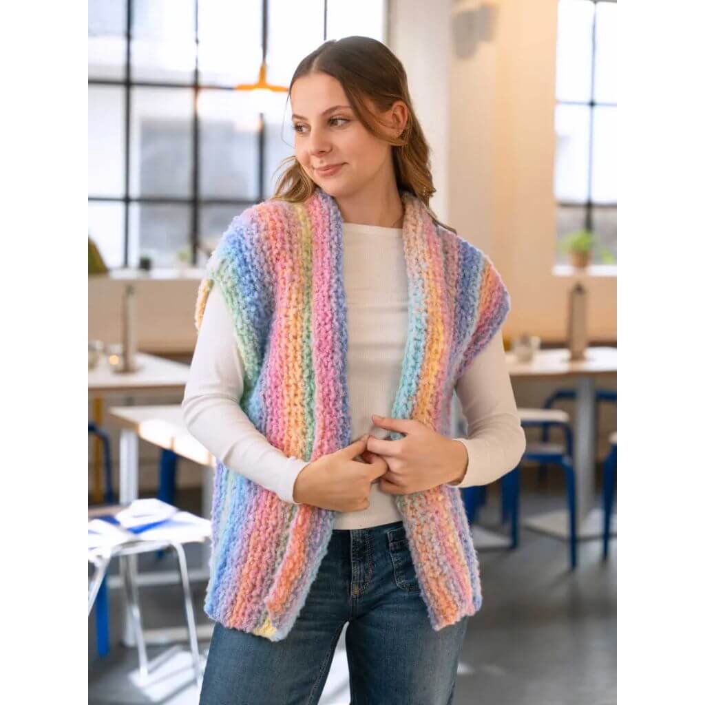 Gründl Fluffy Weste Strickanleitung – Produktansicht bei bei bei bei bei bei bei bei bei bei bei bei bei bei Lieblingsgarn