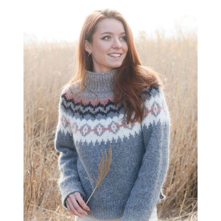 Pullover Over the Fjords Strickanleitung - DROPS Design (PDF) – Produktansicht bei bei Lieblingsgarn