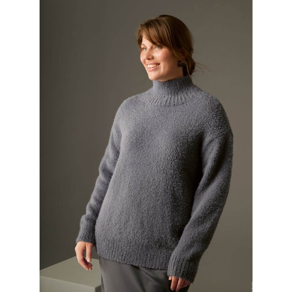 Lana Grossa Pullover mit Stehkragen Strickanleitung – Produktansicht bei bei bei bei bei bei bei bei bei bei Lieblingsgarn