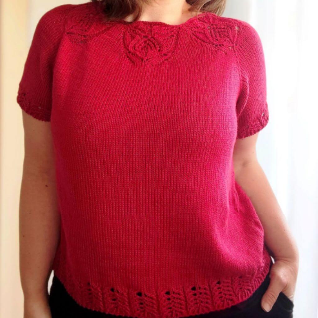 Miene Knits Shirt Roselle Bloom Tee Strickanleitung – Bild 2 von 2 bei bei bei bei bei bei bei bei bei bei Lieblingsgarn