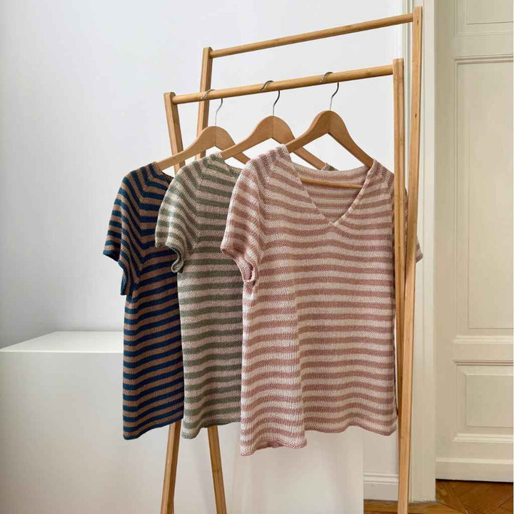 Shirt Stripy Linen Tee Strickanleitung - Christina Koerber-Reith (PDF)