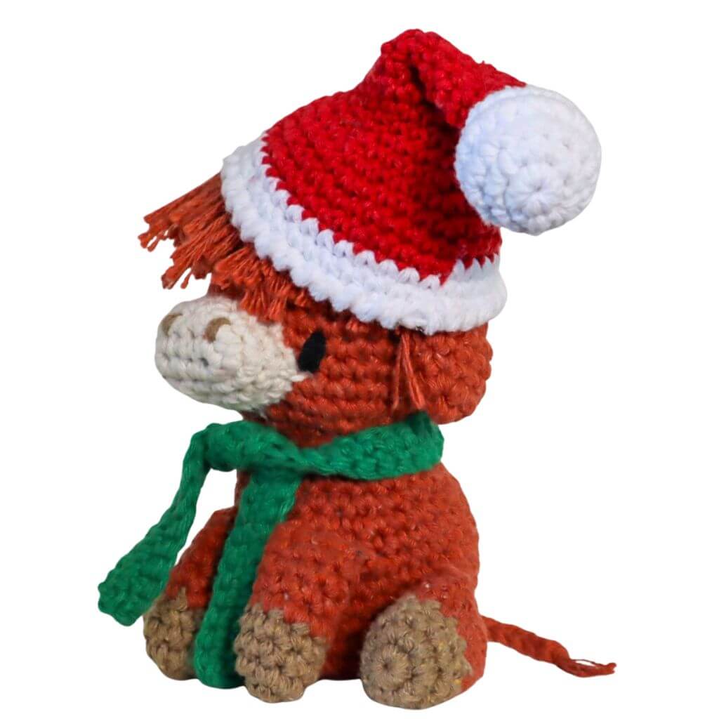 Amigurumi Hochland Rind Aidan Claus Häkelset - Hoooked