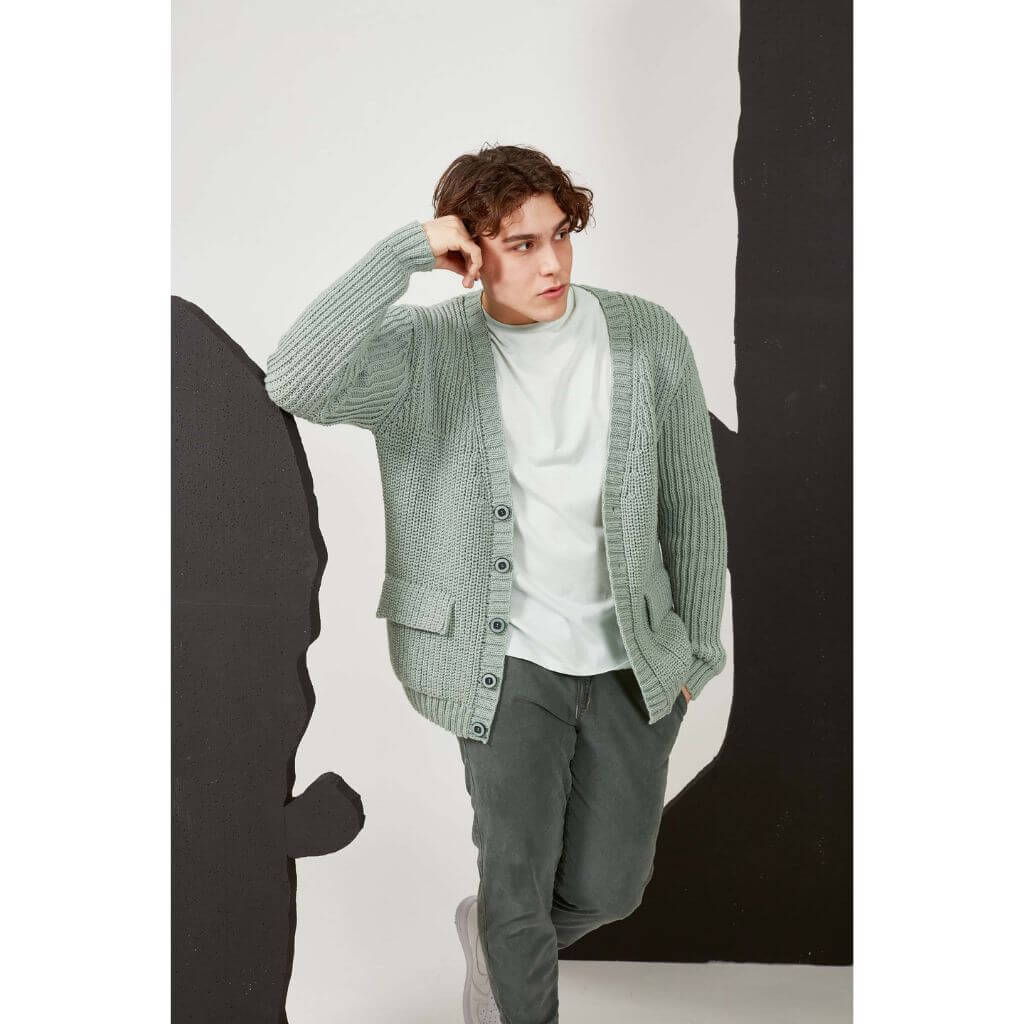 Herrencardigan Strickanleitung - LangYarns (PDF)