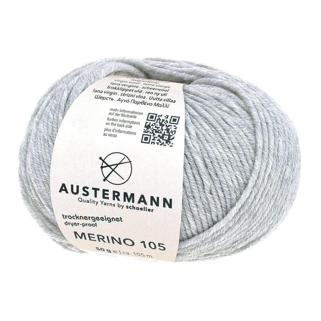 Austermann Merino 105, Farbe 328 Hellgrau – Merino bei Lieblingsgarn