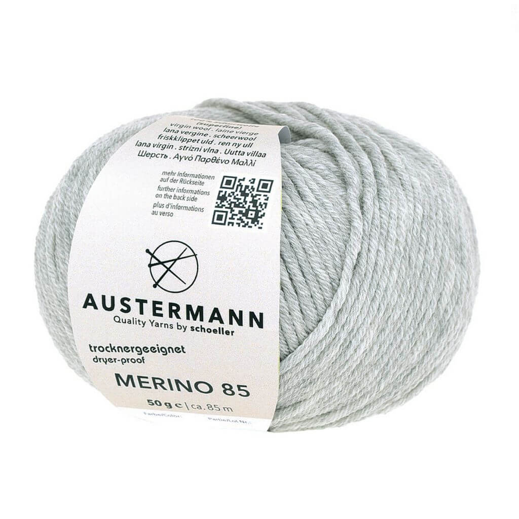 Austermann Merino 85, Farbe 63 Hell Graumliert – Merino und Schurwolle bei Lieblingsgarn