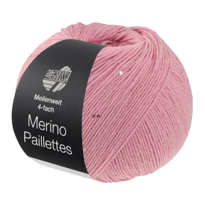 Lana Grossa Merino Paillettes – Produktansicht, Merino, Schurwolle und Synthetik bei bei Lieblingsgarn
