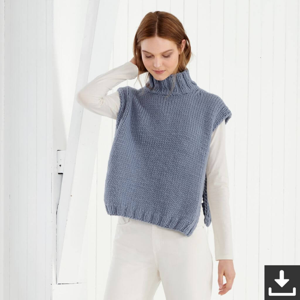 Lana Grossa Slipover Strickset - Lana Grossa (PDF) Lieblingsgarn