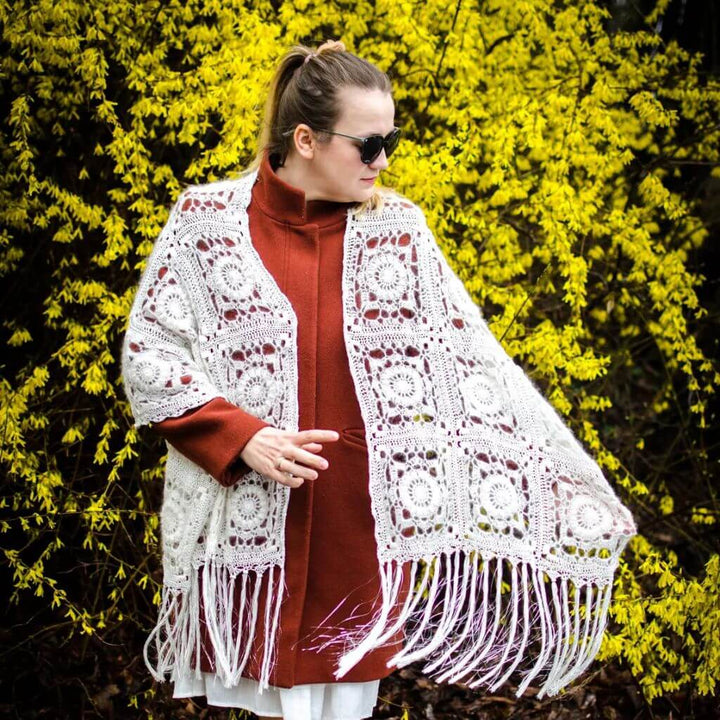 cickadesign Snowdrop Shawl Häkelanleitung - Cicka Design (PDF, englisch) Lieblingsgarn