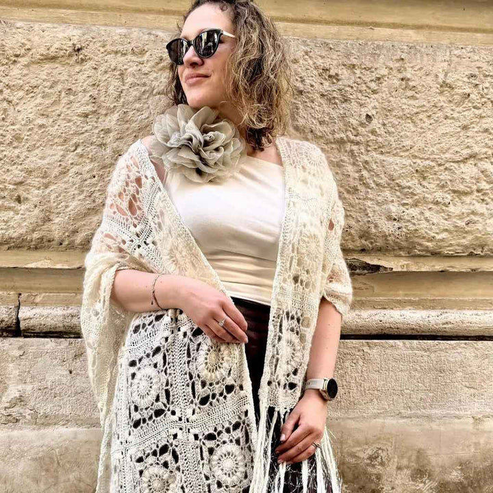 Tuch Snowdrop Shawl Häkelanleitung - Cicka Design (PDF)
