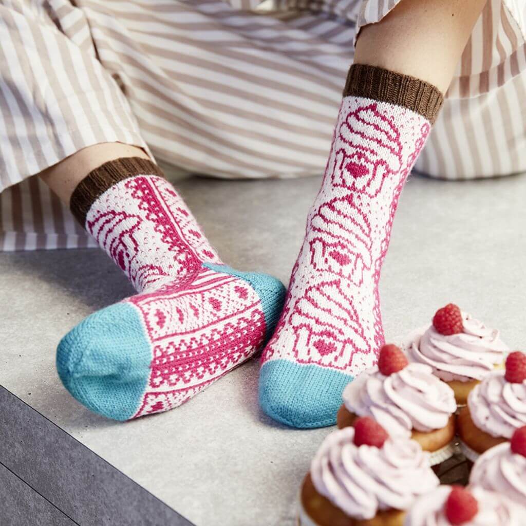 Schachenmayr Pattern Socken CUPCAKES CUDDLERS Strickanleitung - Regia (Heft) Lieblingsgarn