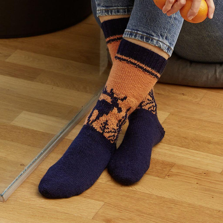 Schachenmayr Pattern Socken MOOSE MOOSE Strickanleitung - Regia (Heft) Lieblingsgarn