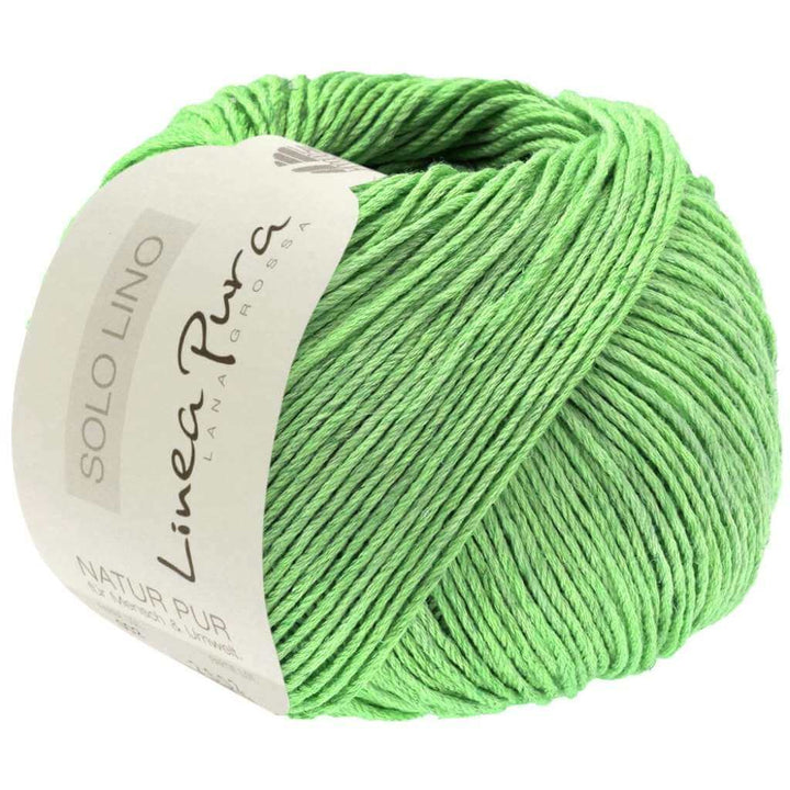 Lana Grossa 61 - helles Smaragdgrün Lana Grossa Solo Lino 50 g Lieblingsgarn