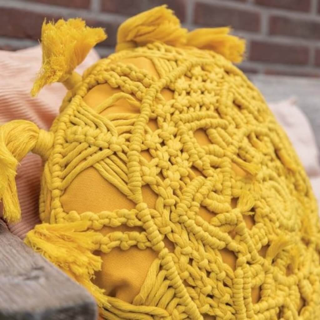 Solstice Makramee Kissen Durable Rope (PDF) Lieblingsgarn