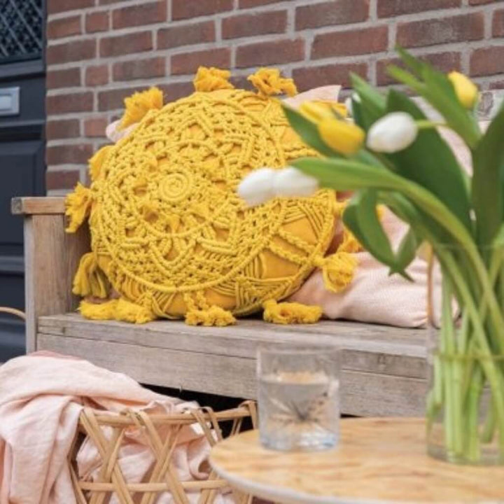 Solstice Makramee Kissen Durable Rope (PDF) Lieblingsgarn