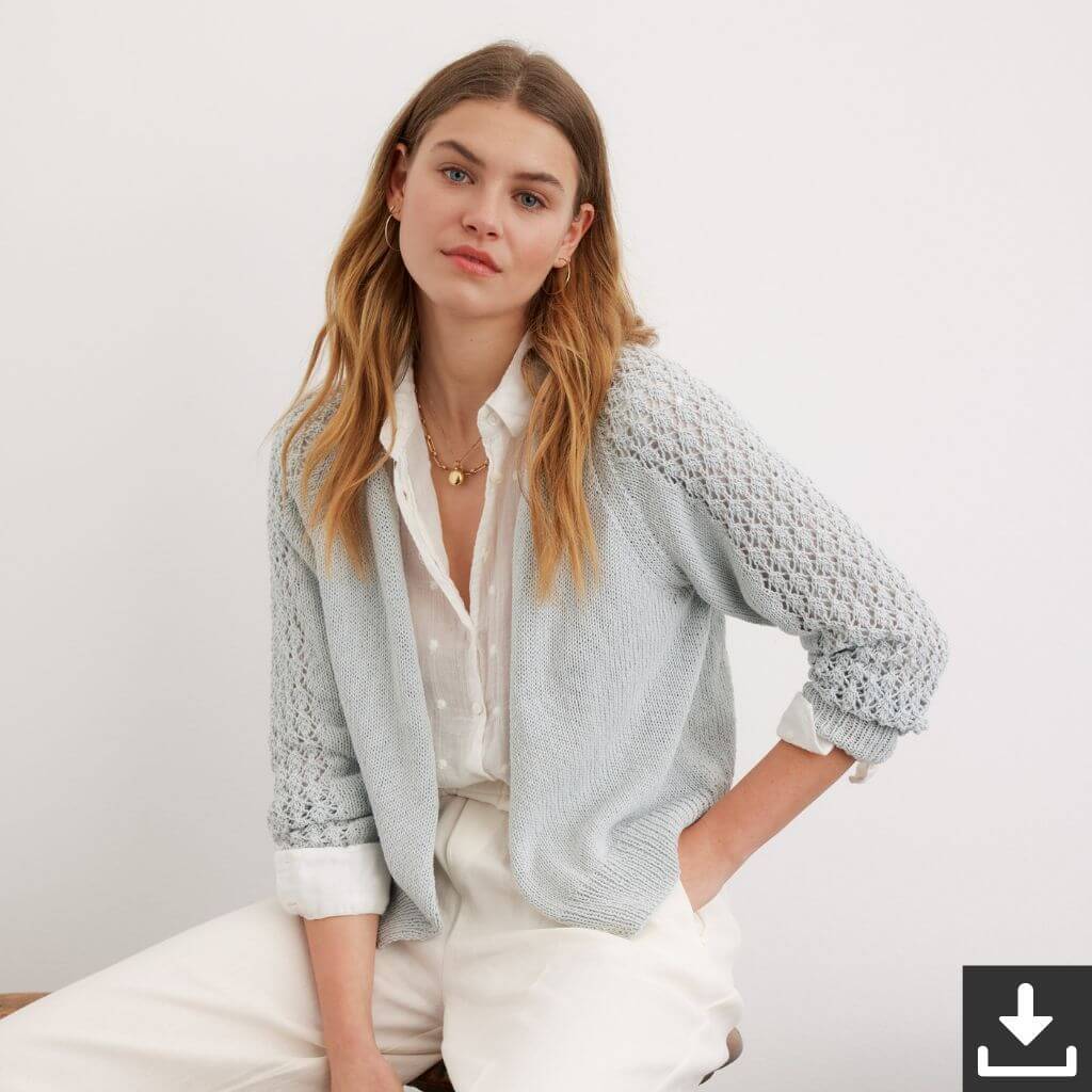 Lana Grossa Pattern Sommercardigan Strickanleitung - Lana Grossa (PDF) Lieblingsgarn