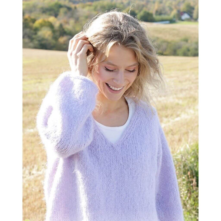 Drops Design Pattern Damen Pullover Spring Iris Strickanleitung - Drops (PDF) Lieblingsgarn