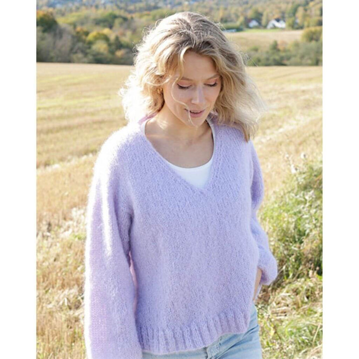 Drops Damen Pullover Spring Iris Strickanleitung - Drops (PDF) Lieblingsgarn