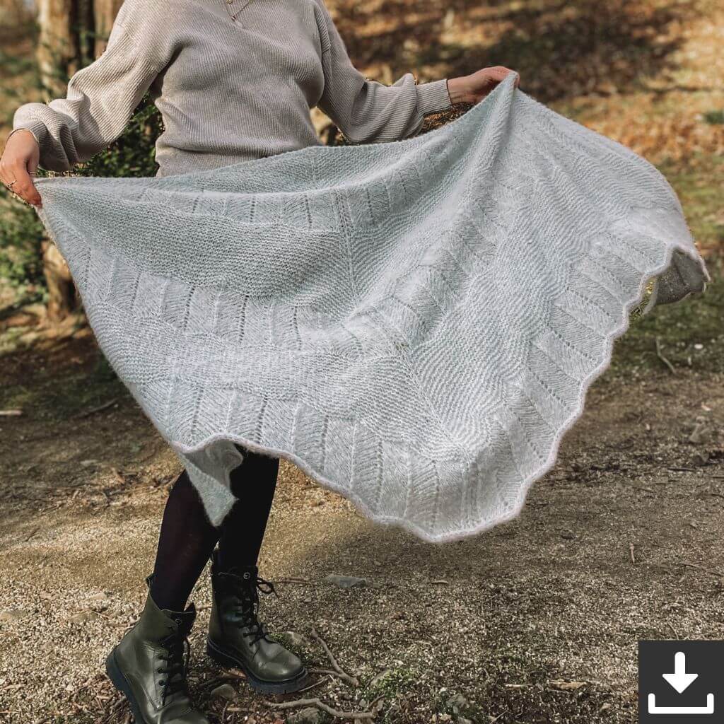 Katharina Lehmann Dreieckstuch Stella Shawl Strickanleitung - Rina Lehmann (PDF) Lieblingsgarn