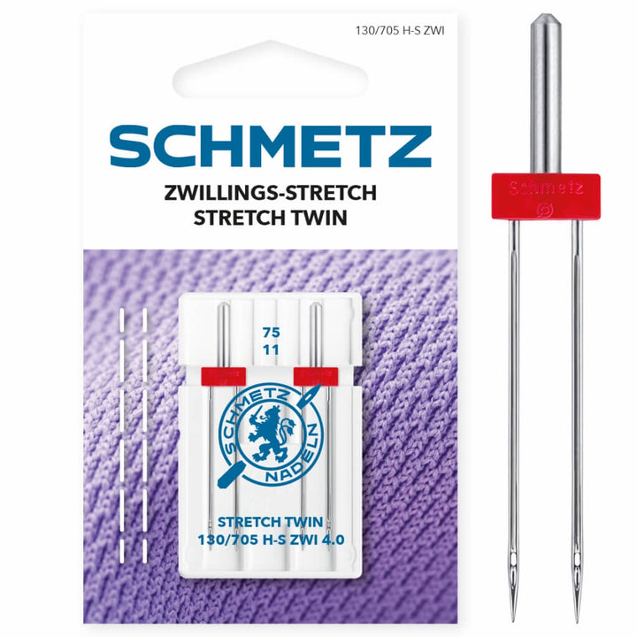 Schmetz 2 / 2,5 Schmetz Stretch Zwilling-Nadeln 130/705 H-S ZWI Lieblingsgarn